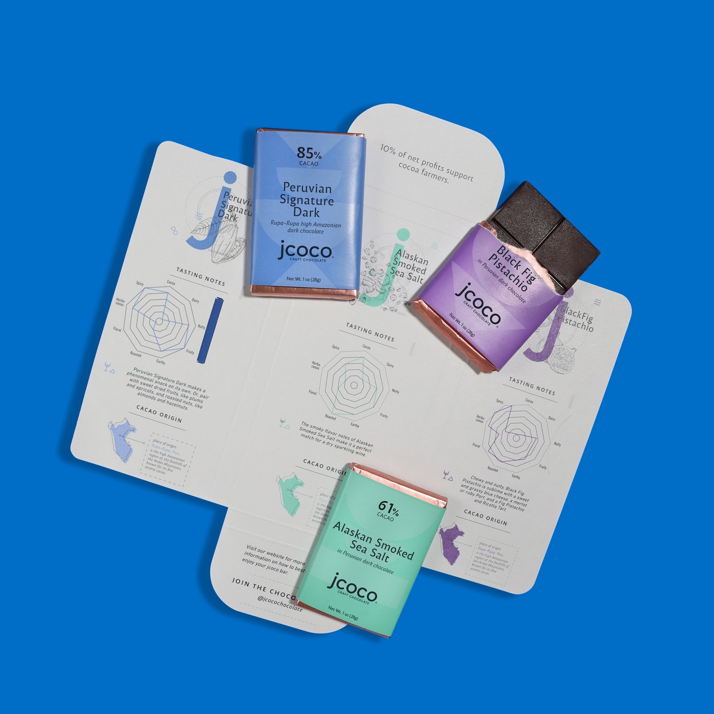 peruvian dark chocolate flight - jcoco