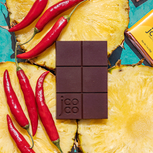 Spicy Pineapple Chocolate Bar - Shop Premium Tropical Chocolate by jcoco