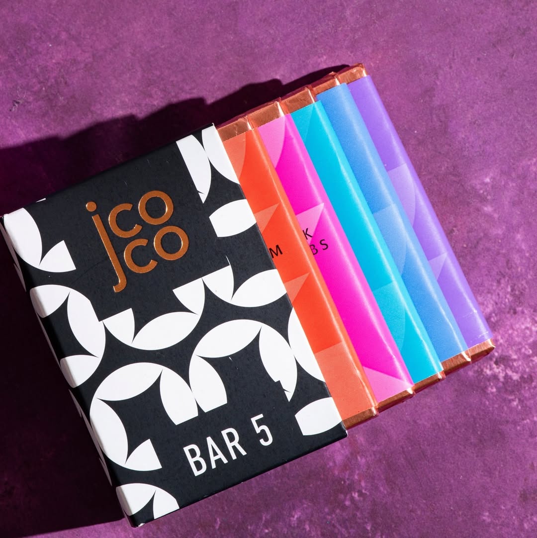 jcoco small Bar 5 Dark chocolate bar gift box
