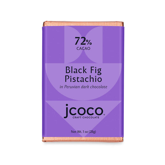 pistachio chocolate bar with black fig