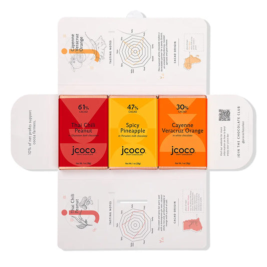 Sweet Heat Spicy Chocolate Bar Tasting Flight - Shop Unique Chocolate Flavors by jcoco