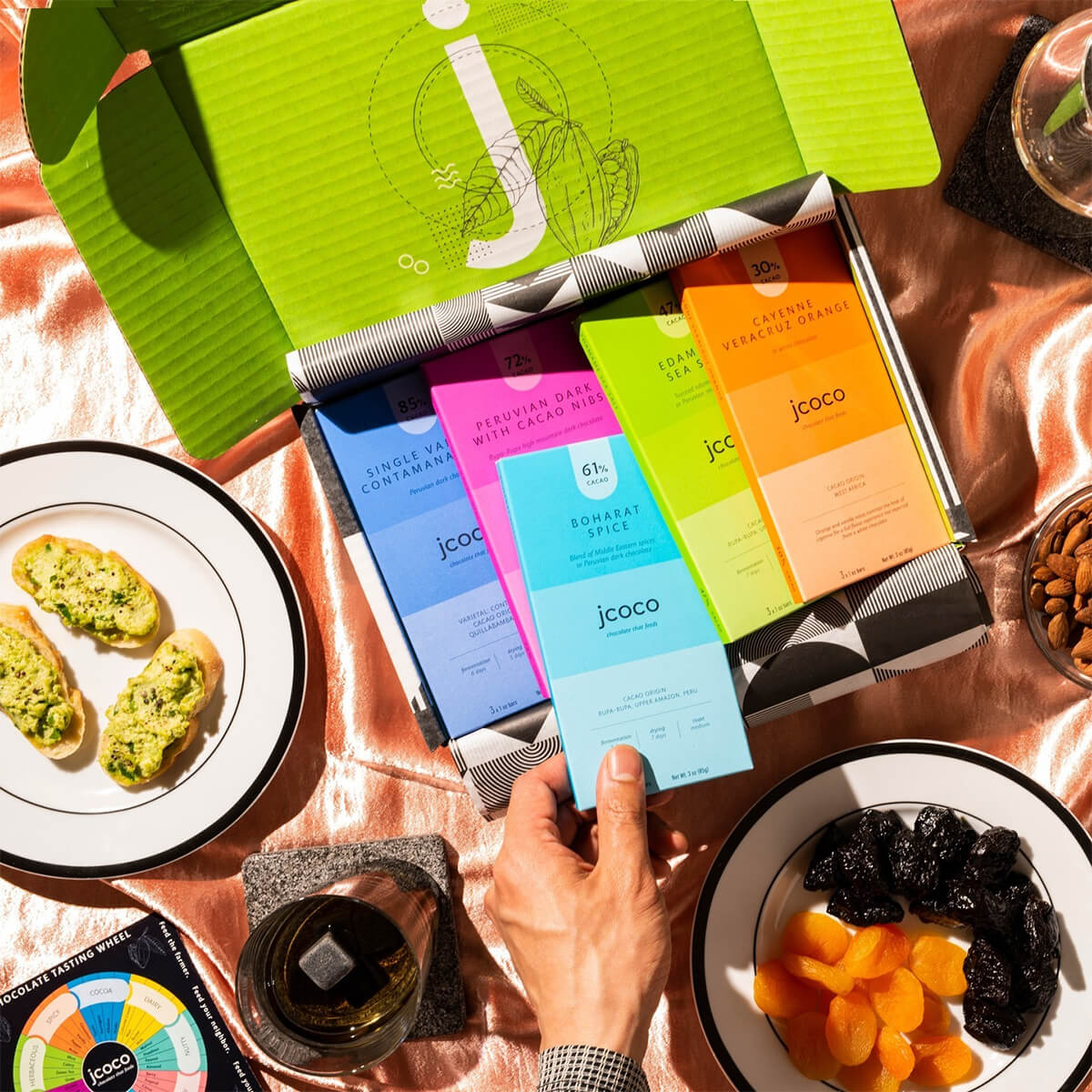 jcoco chocolate tasting gift box