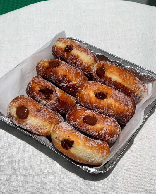 Chocolate bomboloni recipe - filled doughnuts with jcoco chocolate