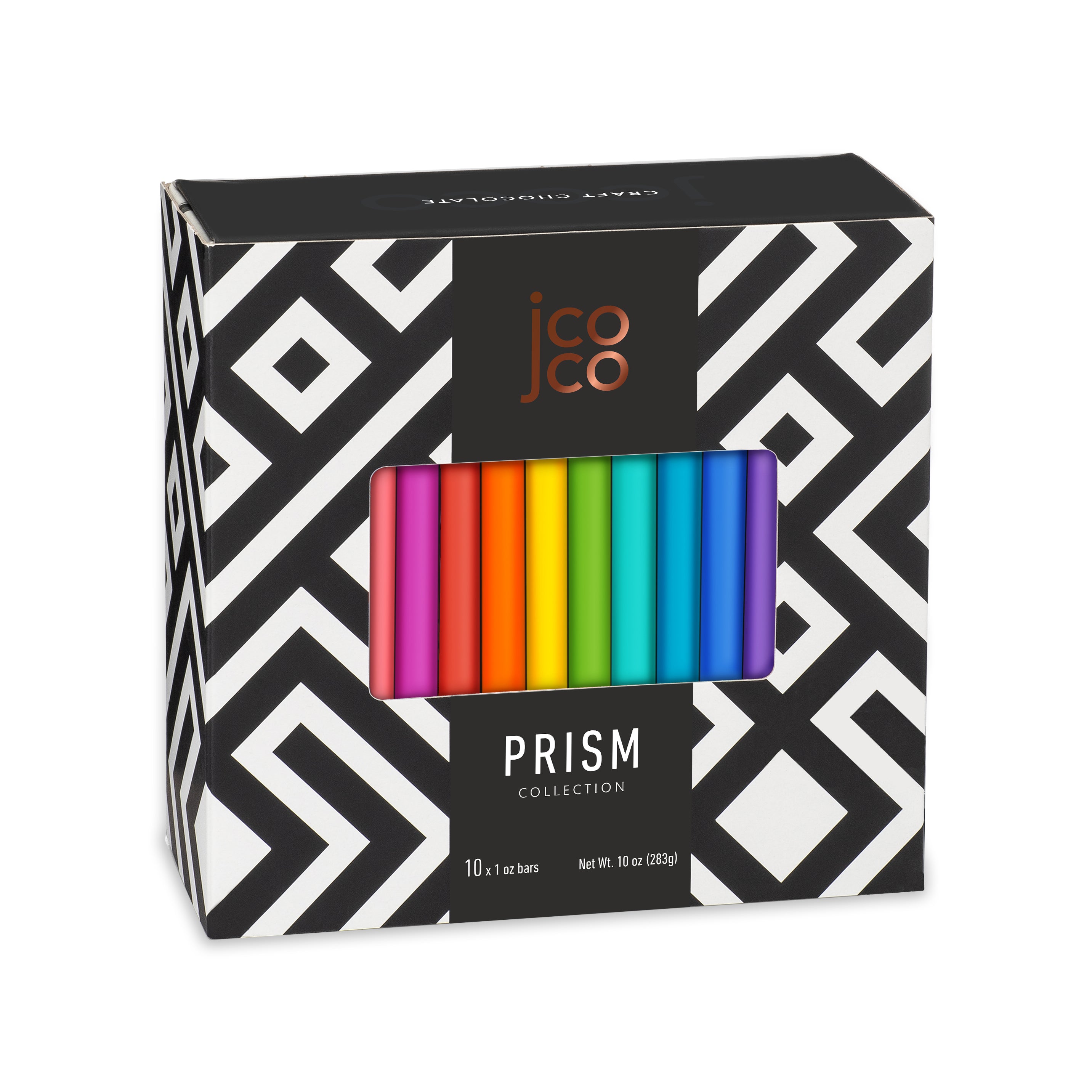 prism chocolate gift box | shop jcoco artisan box of chocolate bars
