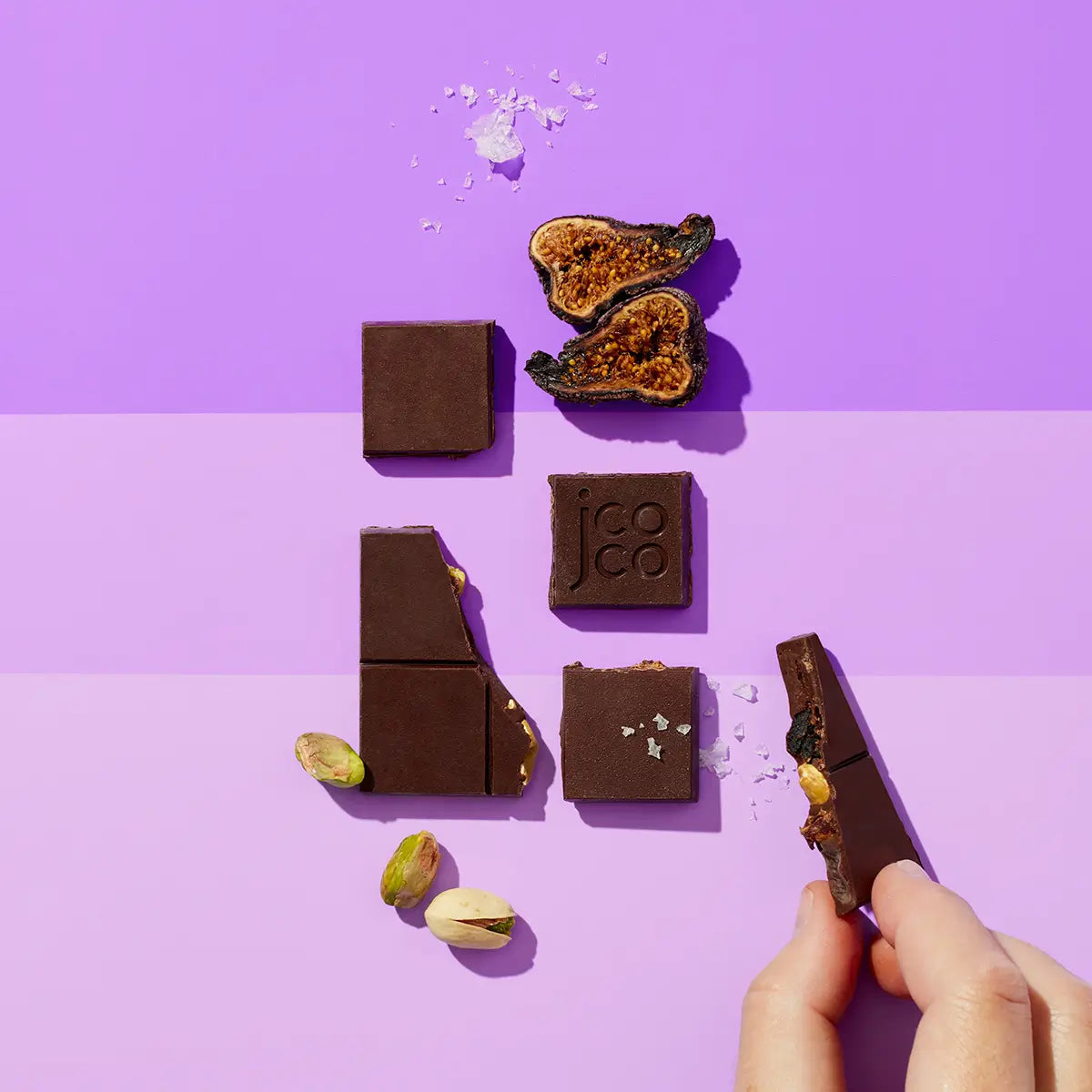 black fig pistachio chocolate bar by jcoco
