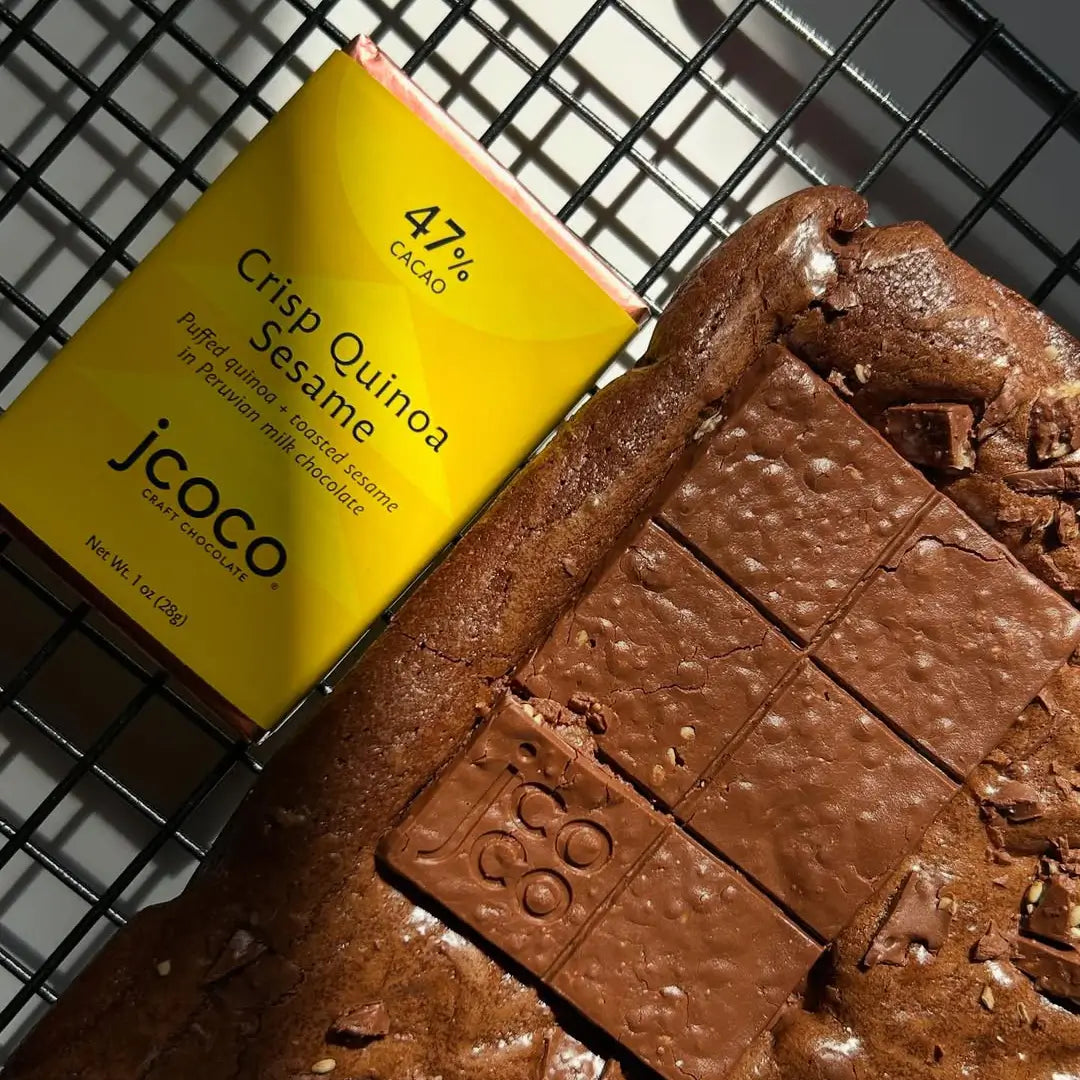 Crisp Quinoa Sesame Chocolate Brownie