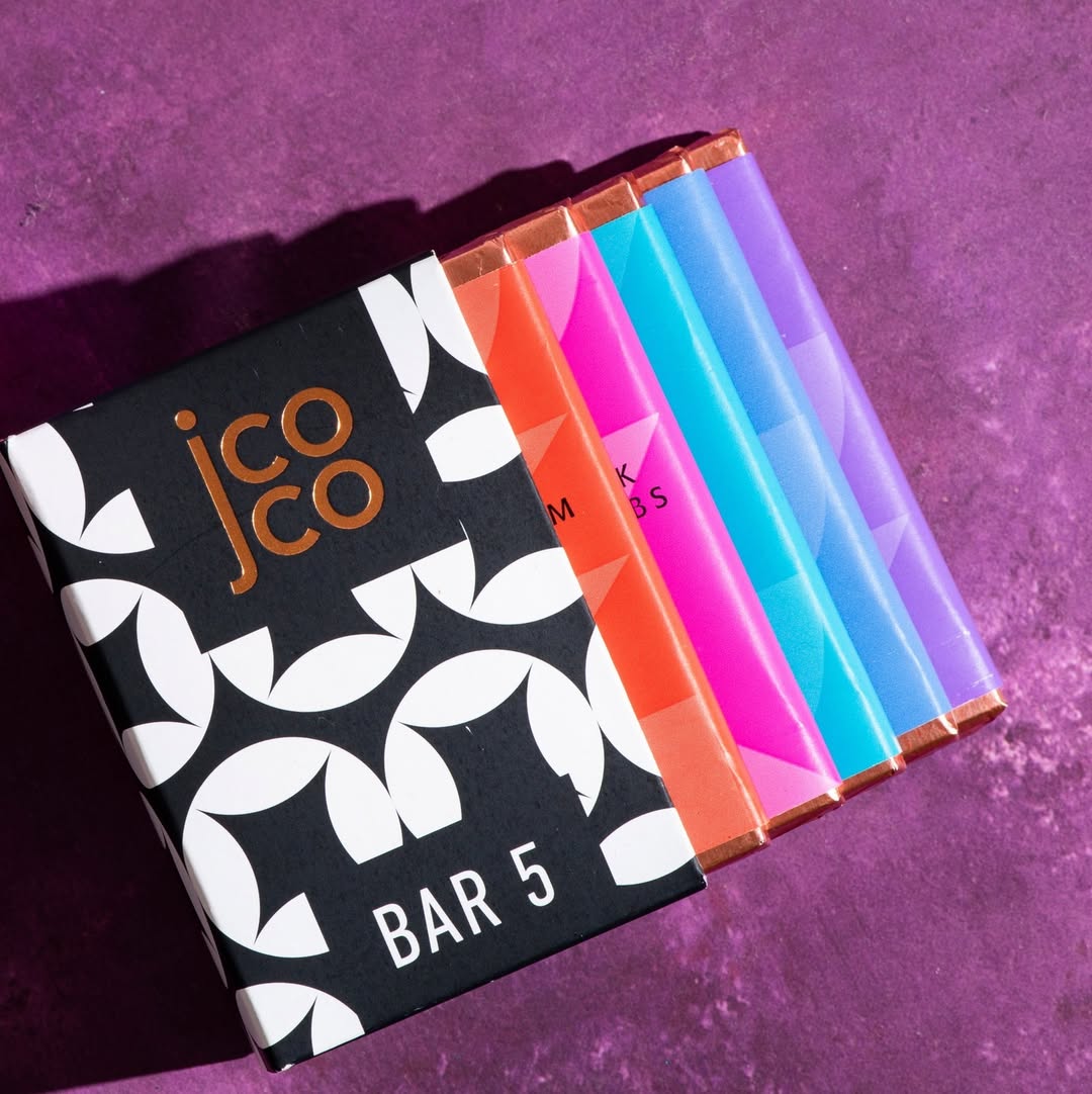 jcoco small Bar 5 Dark chocolate bar gift box