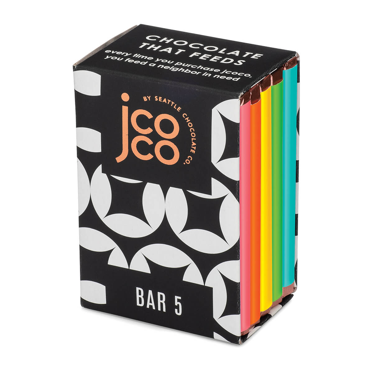 jcoco Bar 5 Milk + White chocolate bar box