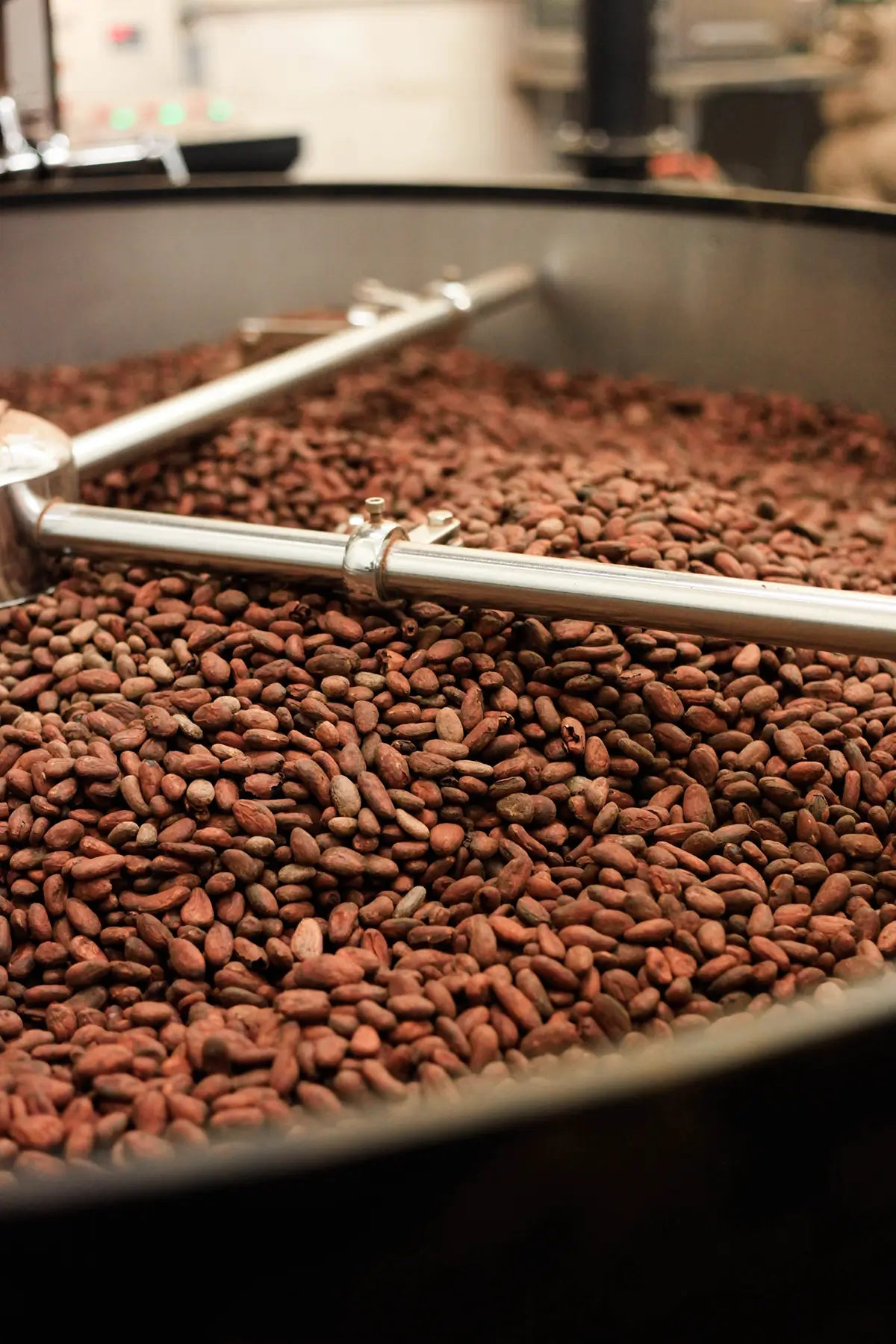 cacao roasting for jcoco chocolate