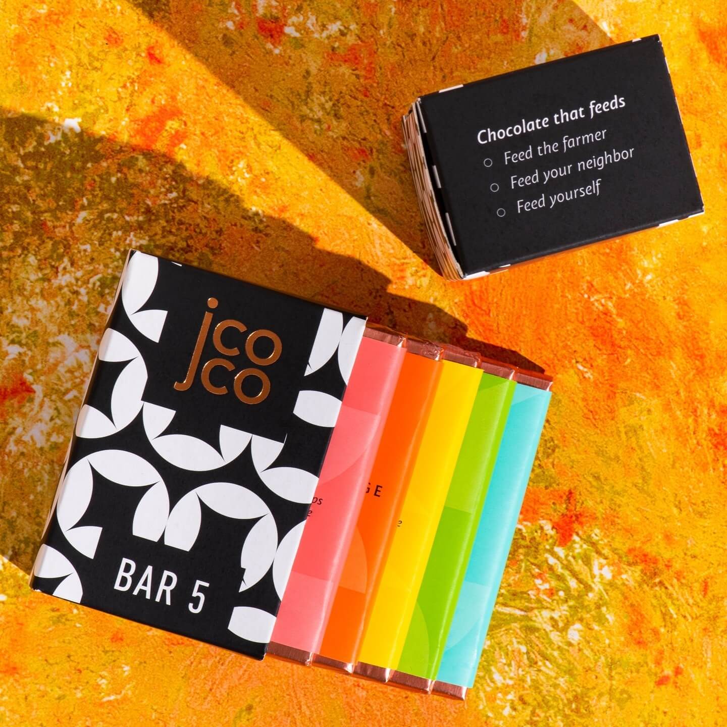 jcoco Bar 5 Milk + White chocolate bar box