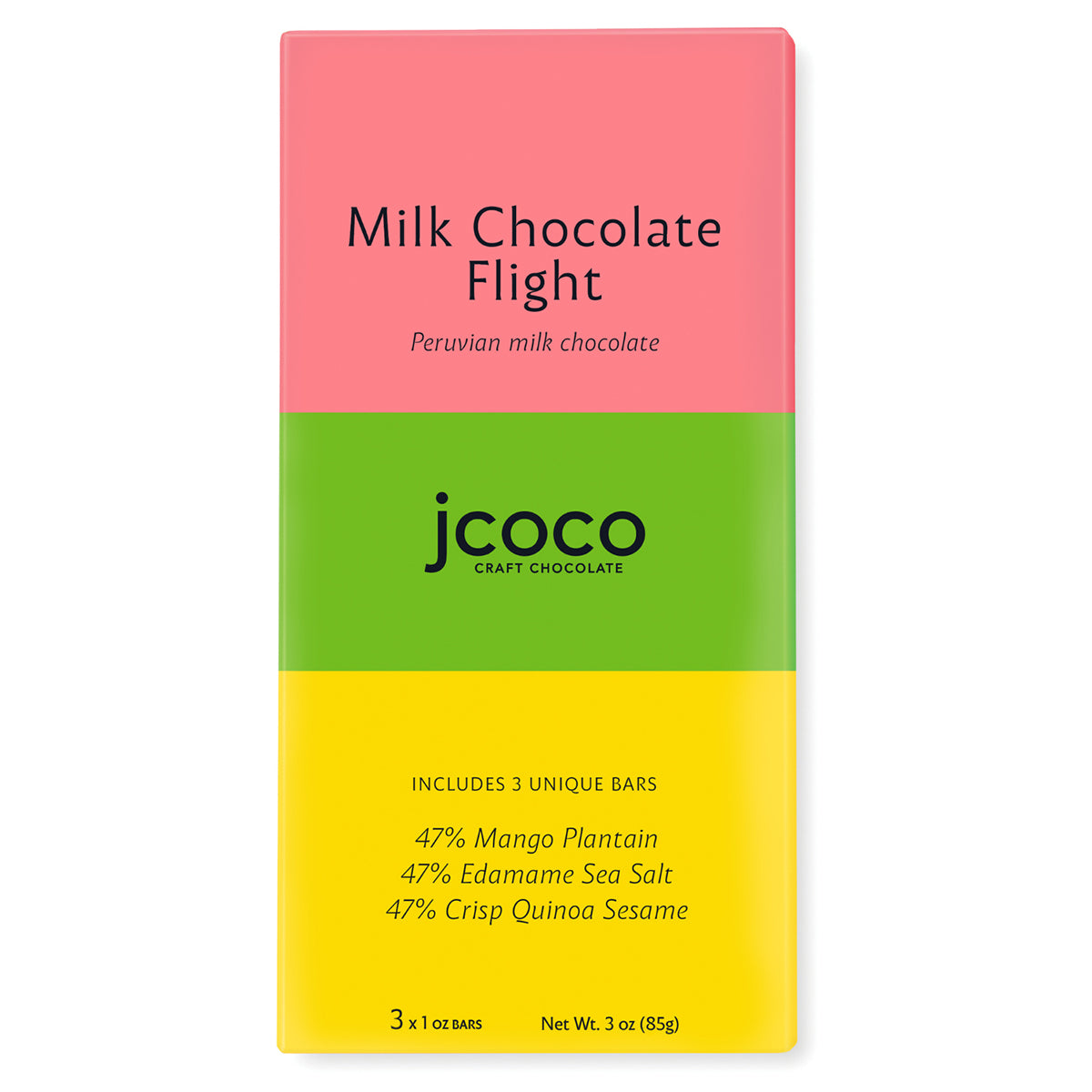 jcoco Milk Chocolate Bar Sampler Flight