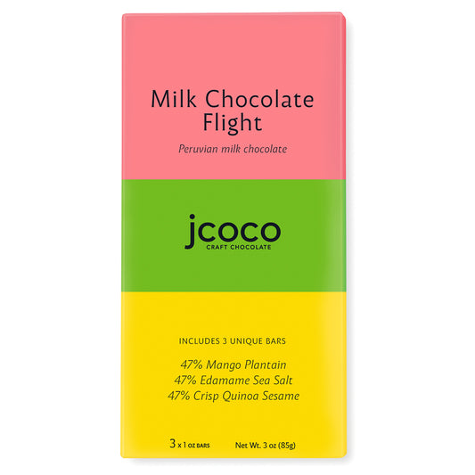 jcoco Milk Chocolate Bar Sampler Flight