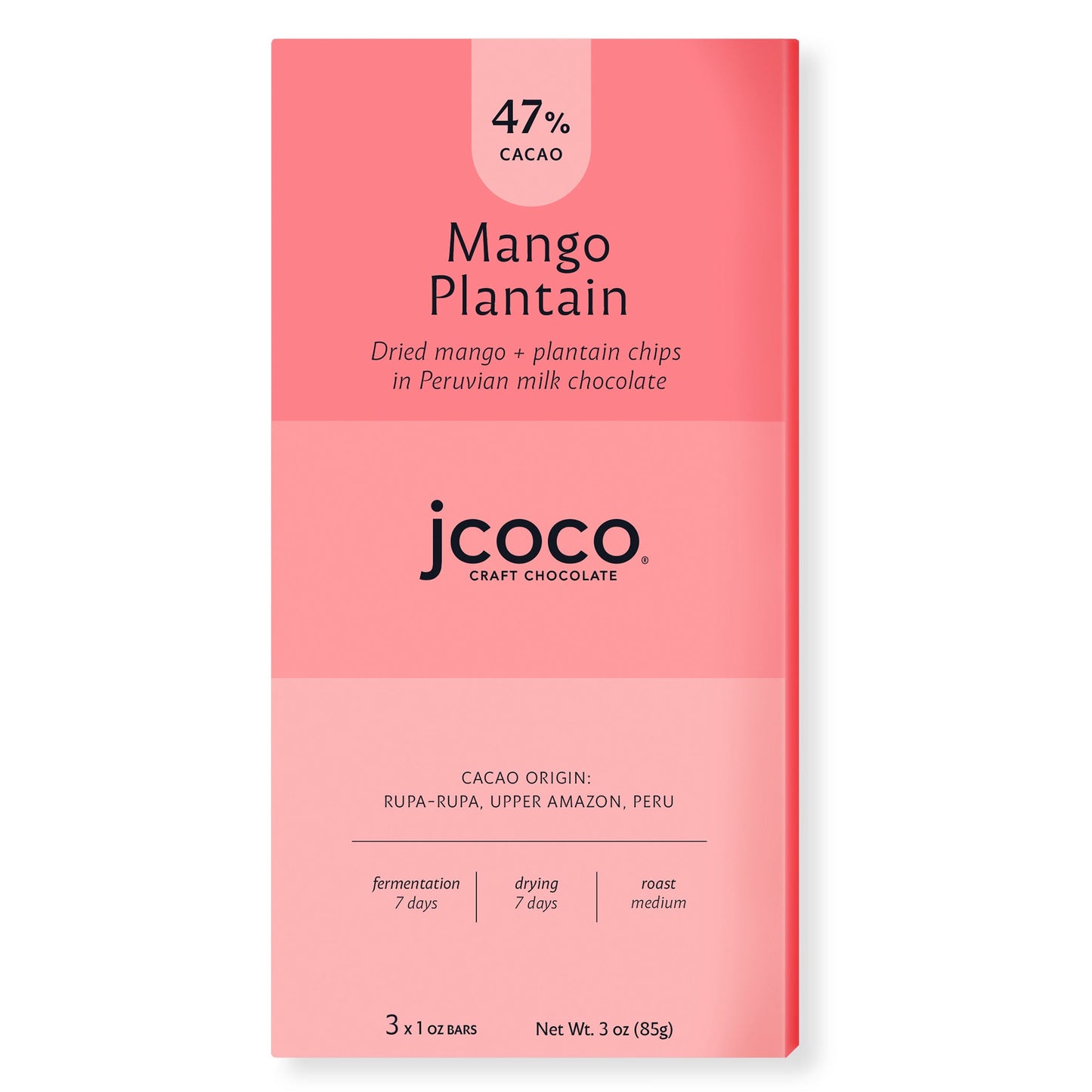 jcoco mango chocolate bar with plantain