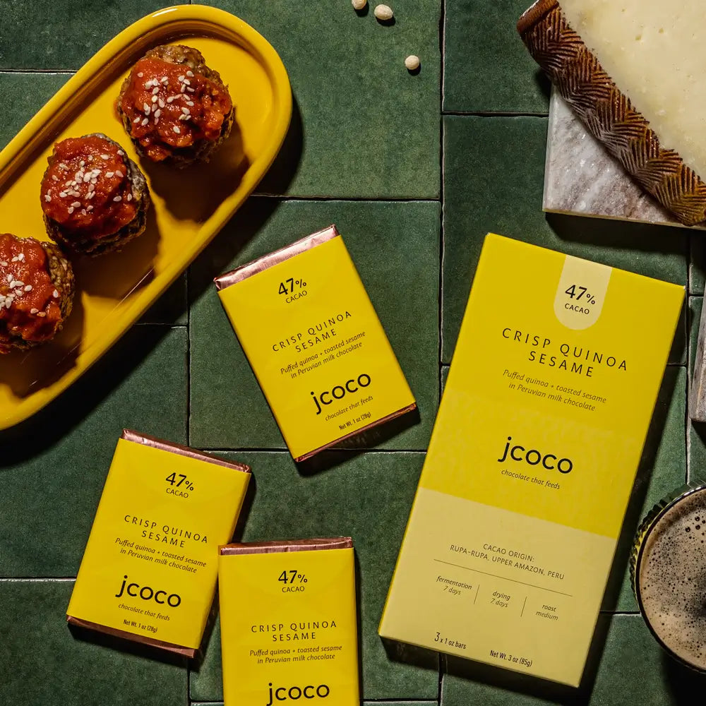 quinoa sesame chocolate bar